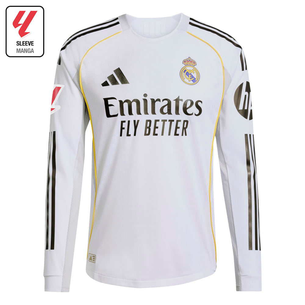 Mens Home Authentic Long Sleeve Jersey 25/26 White