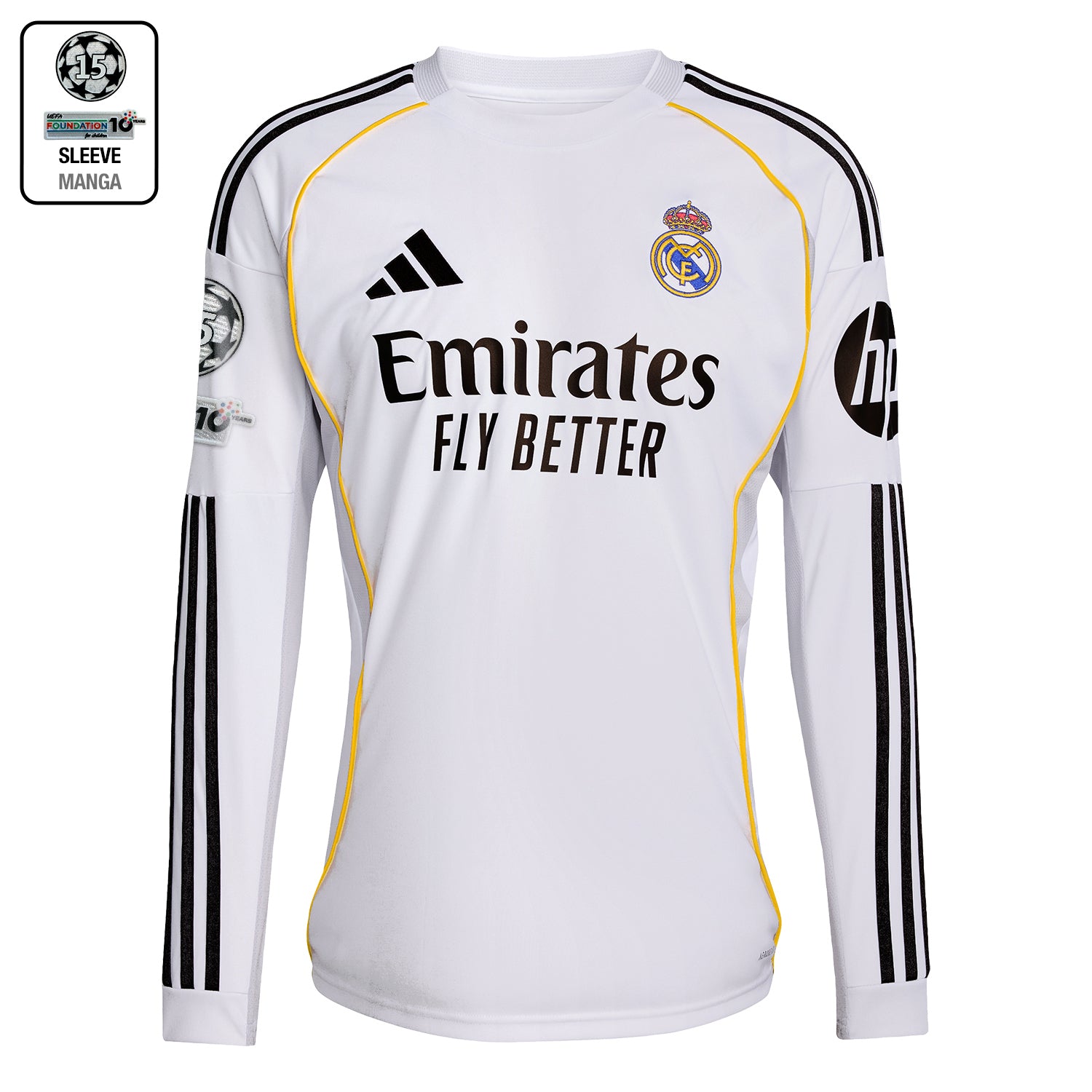Mens Home Long Sleeve Shirt 25/26 White – The Official Real Madrid