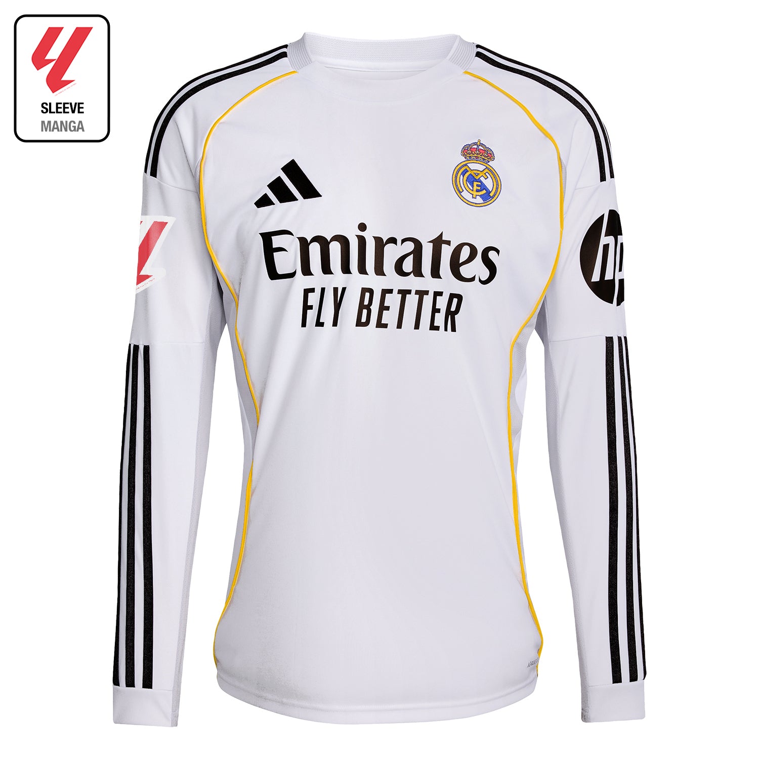 Mens Home Long Sleeve Shirt 25/26 White – The Official Real Madrid
