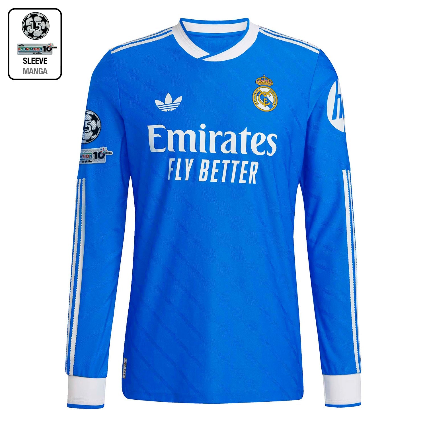 Real Madrid 青 長袖 ジャージ Mens Third Long Sleeve Shirt 25/26 Blue – Official Real Madrid Store