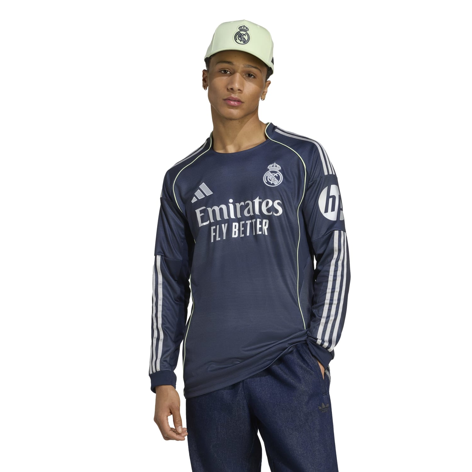 Mens Away Long Sleeve Shirt 25/26 Navy – Official Real Madrid Store