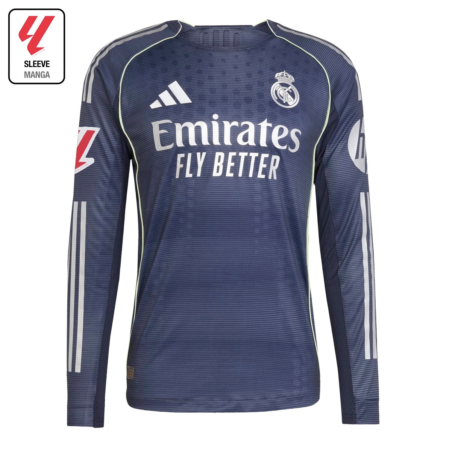 Mens Away Long Sleeve Authentic Shirt 25/26 Navy – Real Madrid