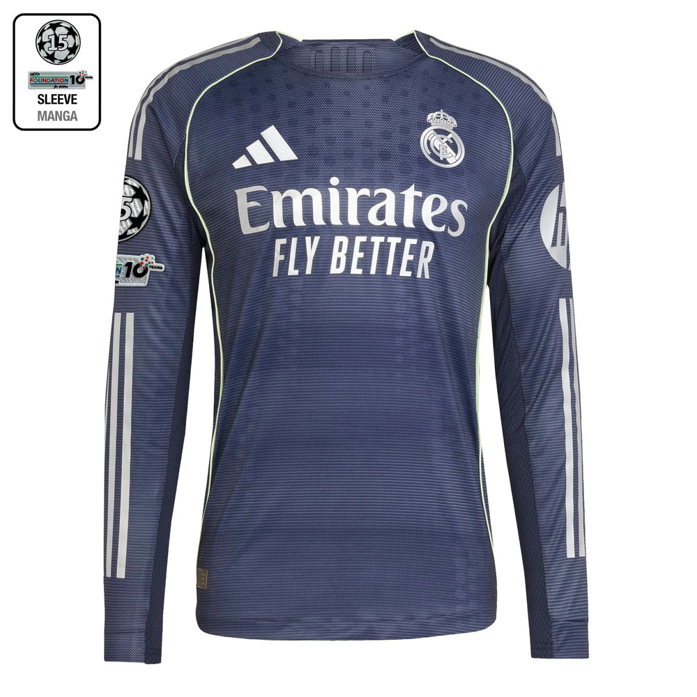 Camiseta Authentic Manga Larga Hombre Segunda Equipación 25/26 Azul Marino