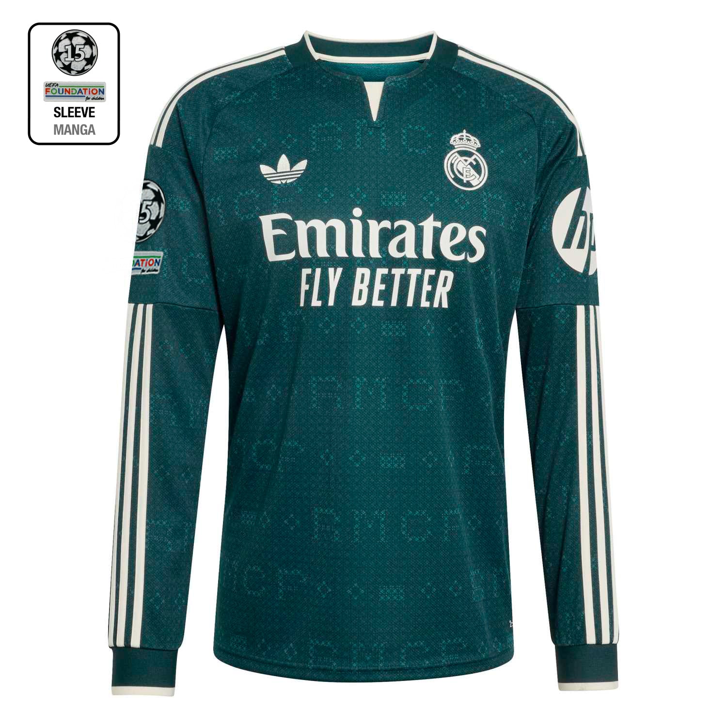  Real Madrid 長袖 ユニフォーム Mens Away Jersey Long Sleeve Green 26/27 – Official Real Madrid Store