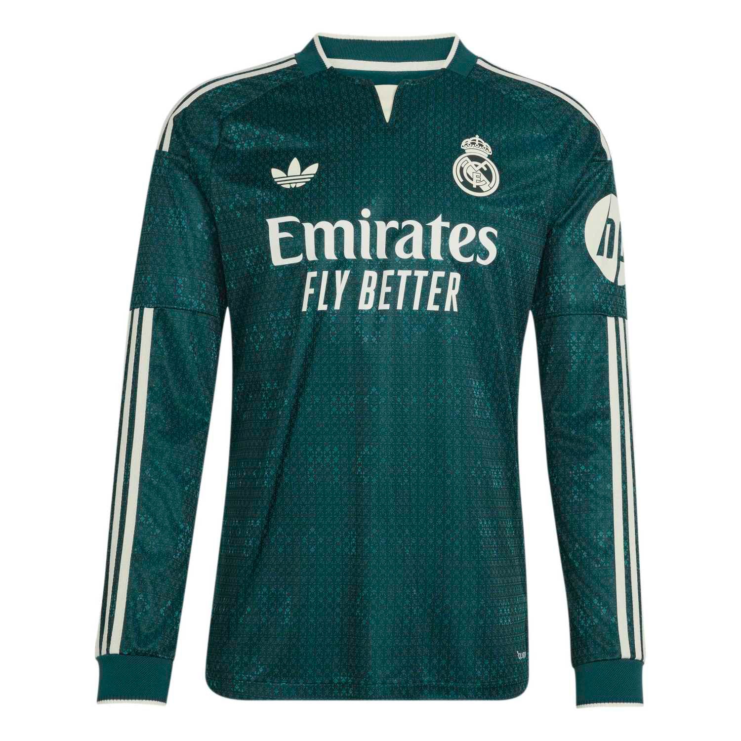 Mens Away Authentic Jersey Long Sleeve Green 26/27