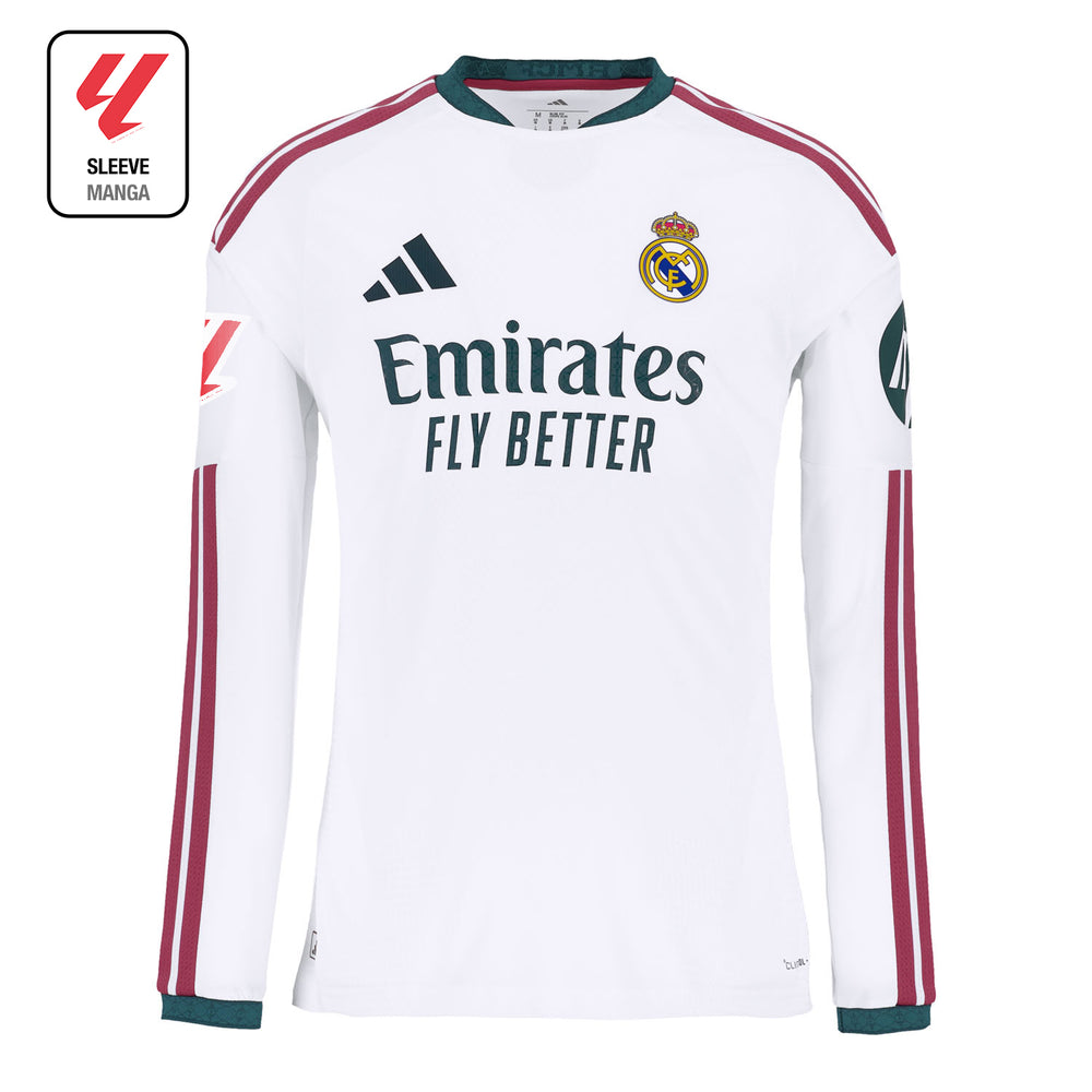 Mens Home Authentic Long Sleeve Jersey 26/27 White