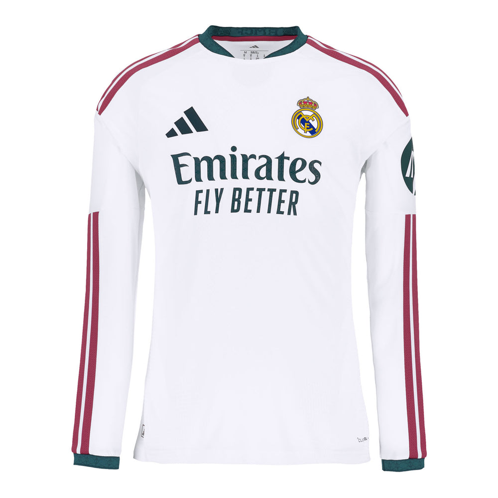 Mens Home Authentic Long Sleeve Jersey 26/27 White