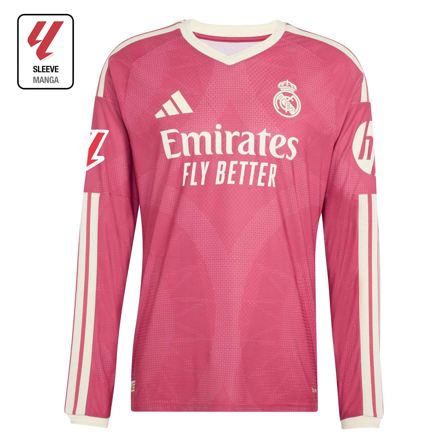 Mens Third Authentic Jersey Long Sleeve Pink 26/27