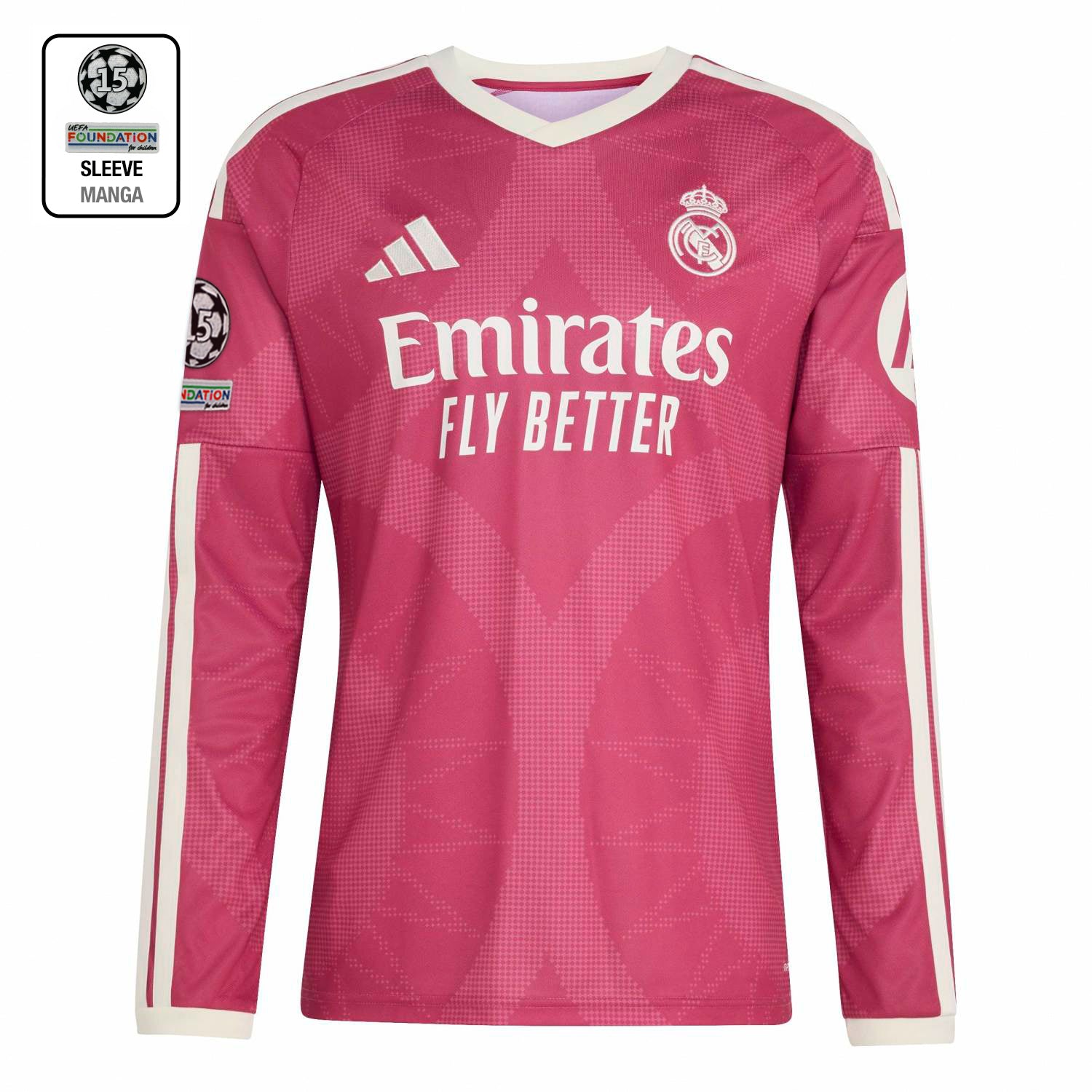 Mens Third Jersey Long Sleeve Pink 26/27