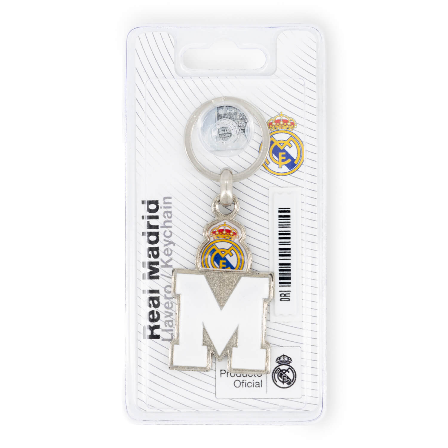 Porte-clés lettre Real Madrid - M