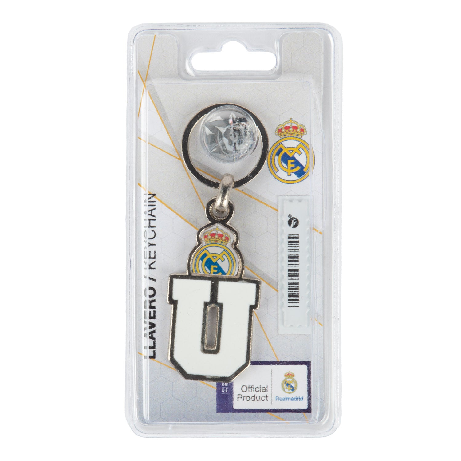 Llavero Real Madrid con Letra - U