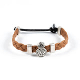 Bracelet tressé marron Real Madrid