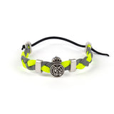 Bracelet tressé vert/gris Real Madrid