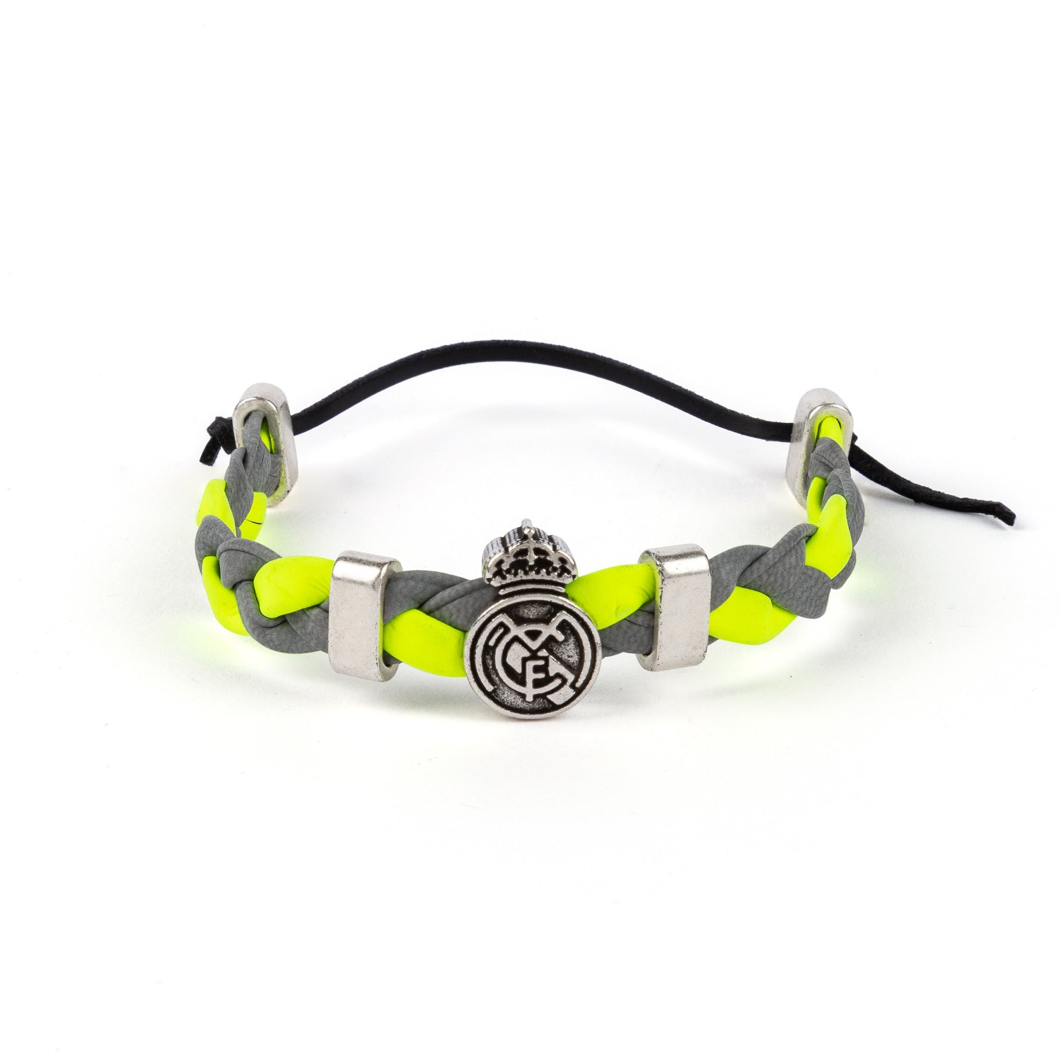Real Madrid Braided Bracelet Green/Grey