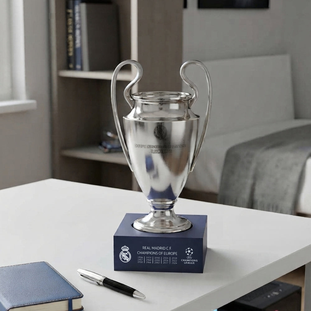 Real Madrid Official UEFA Champions League Trophy Replica 15cm