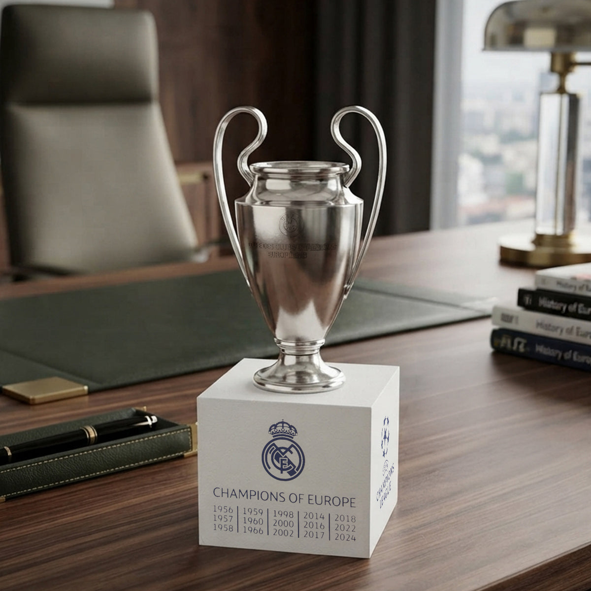 Real Madrid Official UEFA Champions League Trophy Replica 7cm