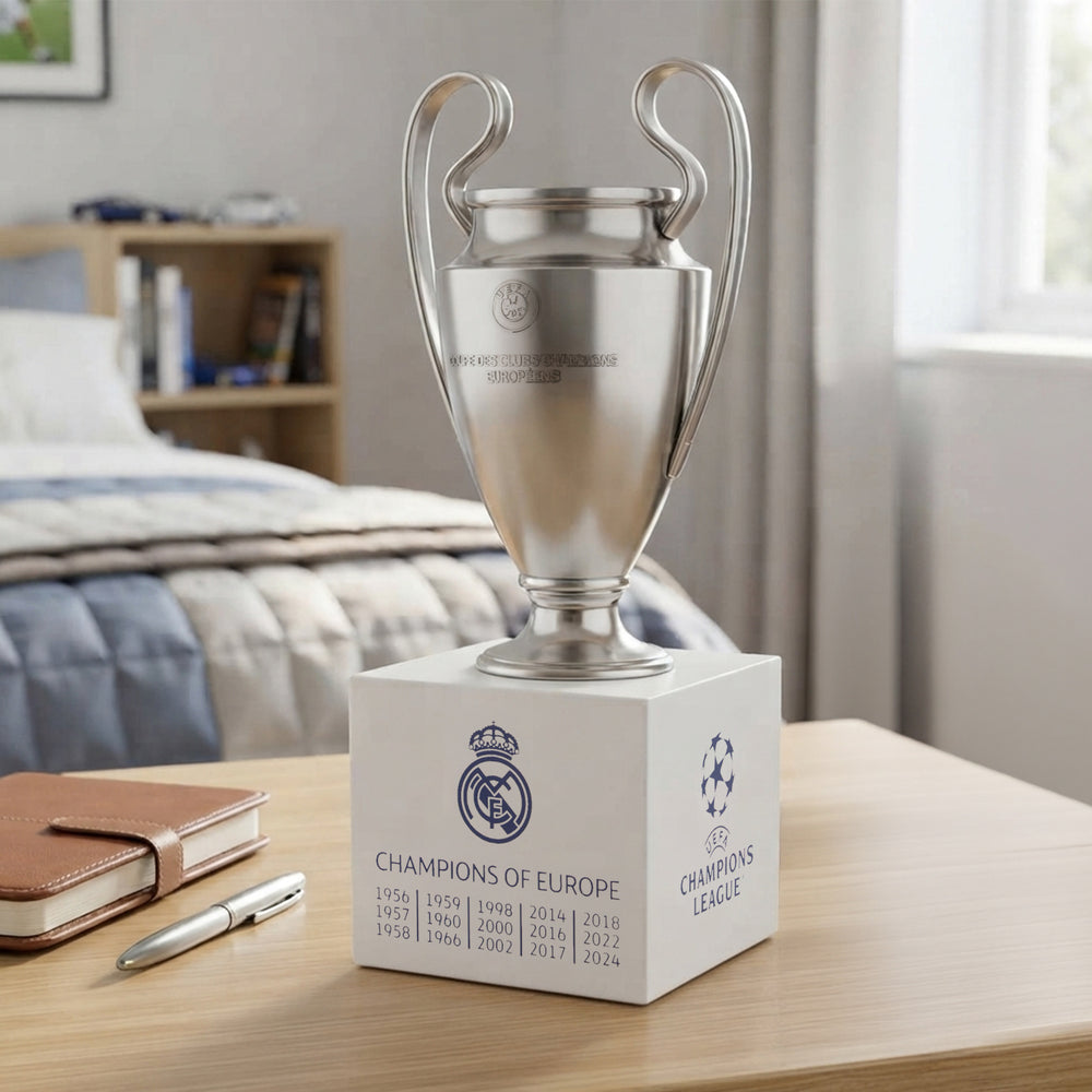 Real Madrid Official UEFA Champions League Trophy Replica 7cm