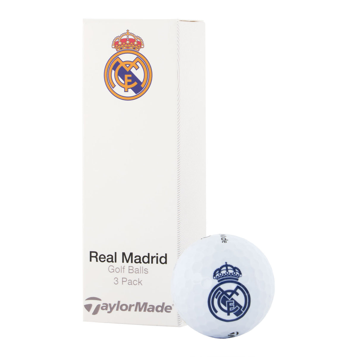 Real Madrid x TaylorMade Golf Ball 3-Pack Distance+ White