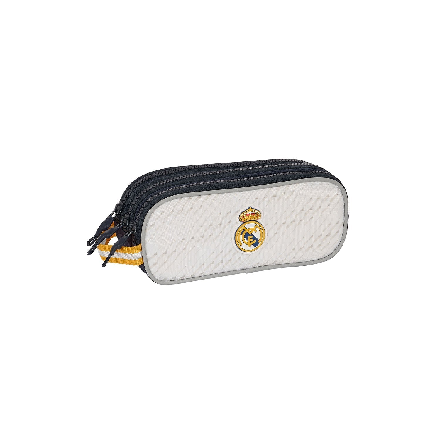 Triple Pencil Case White/Gold