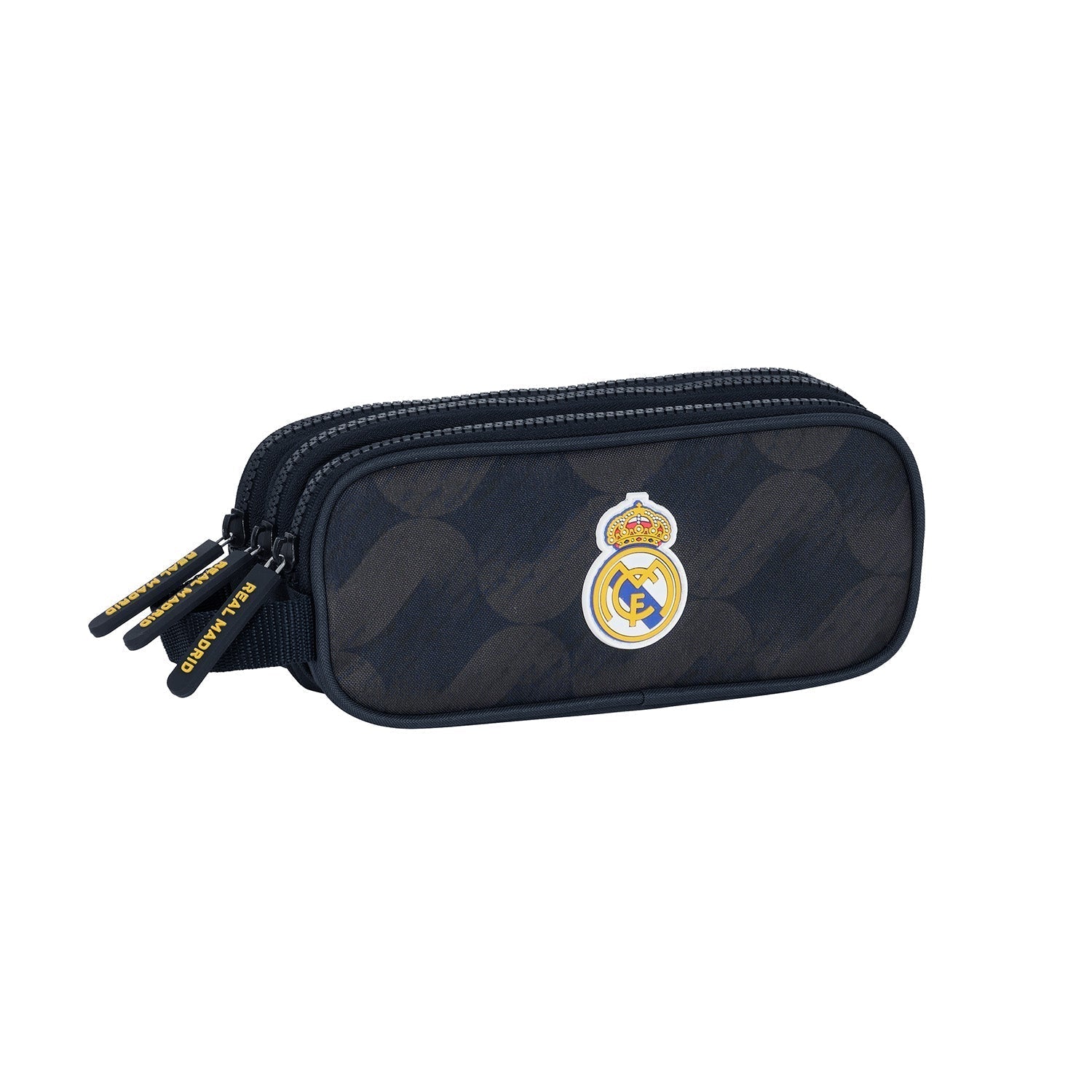 Triple Pencil Case Navy/Gold