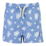 Bañador Diseño Tortuga Niño Azul/Blanco