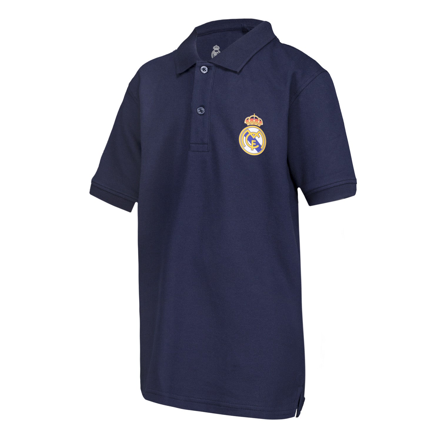 Kids ECO Essentials Real Madrid Color Crest Polo Navy