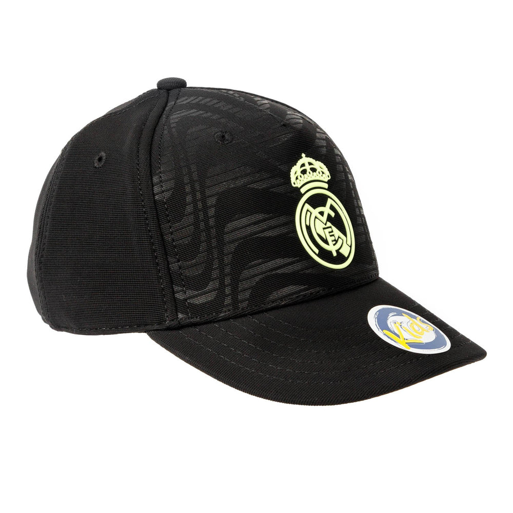 Real Madrid Kids Crest Cap Black/Lime