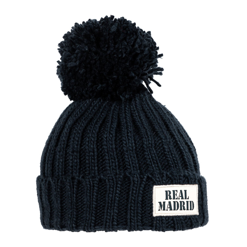 Kids Pompom Beanie Navy