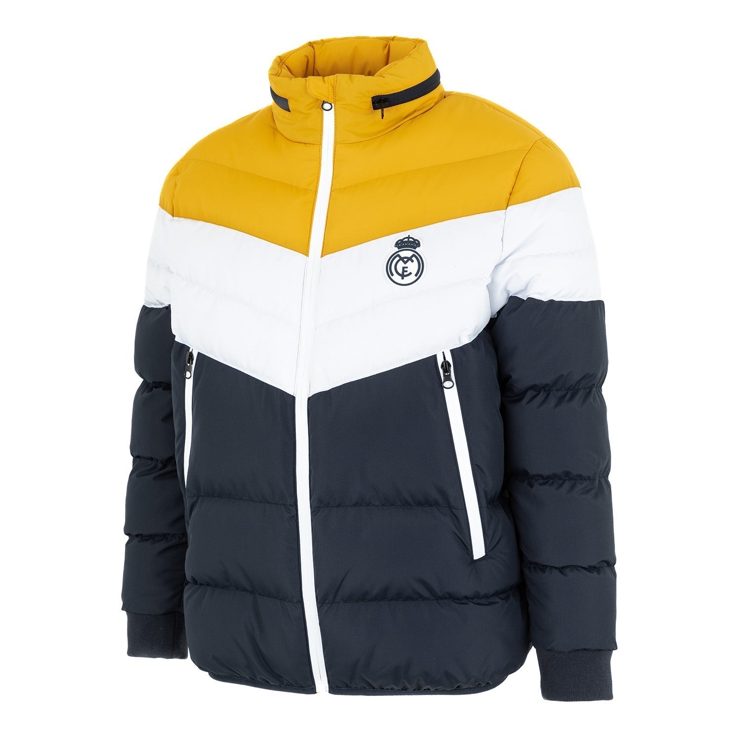 Kids Outerwear Color Block V Shaped Puffer Jacket Navy – Official
