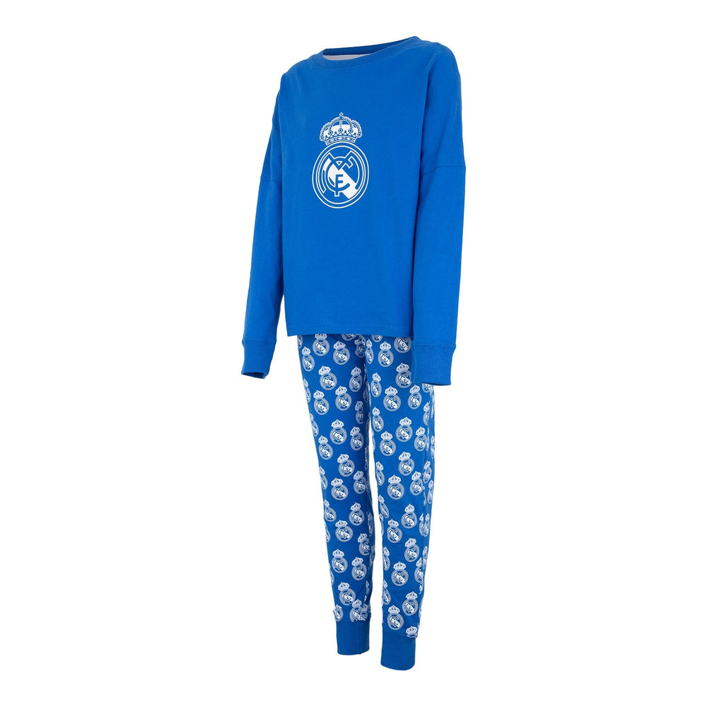 Kids 2 piece set Crest Print Pijamas Blue