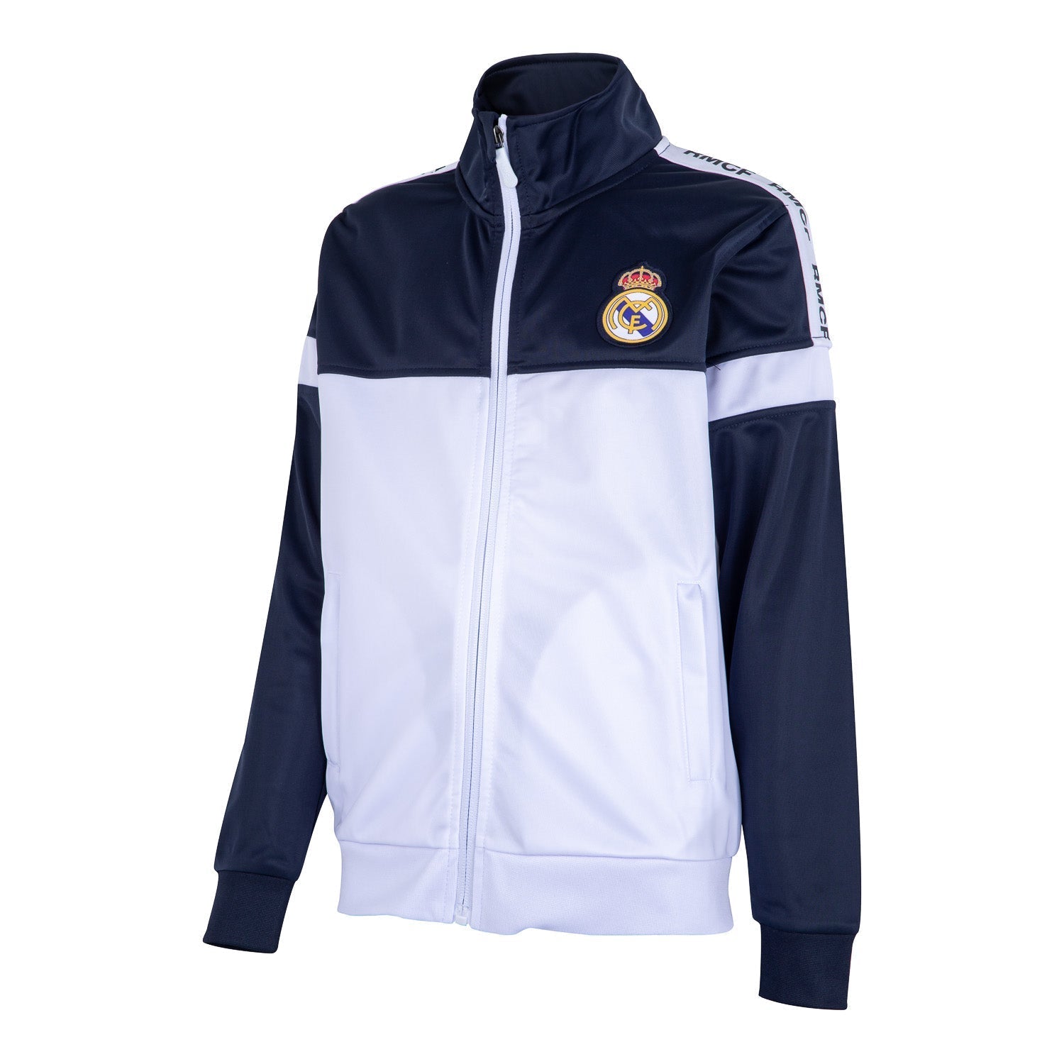 Kids RMCF Tracksuit Navy/White – Official Real Madrid Store