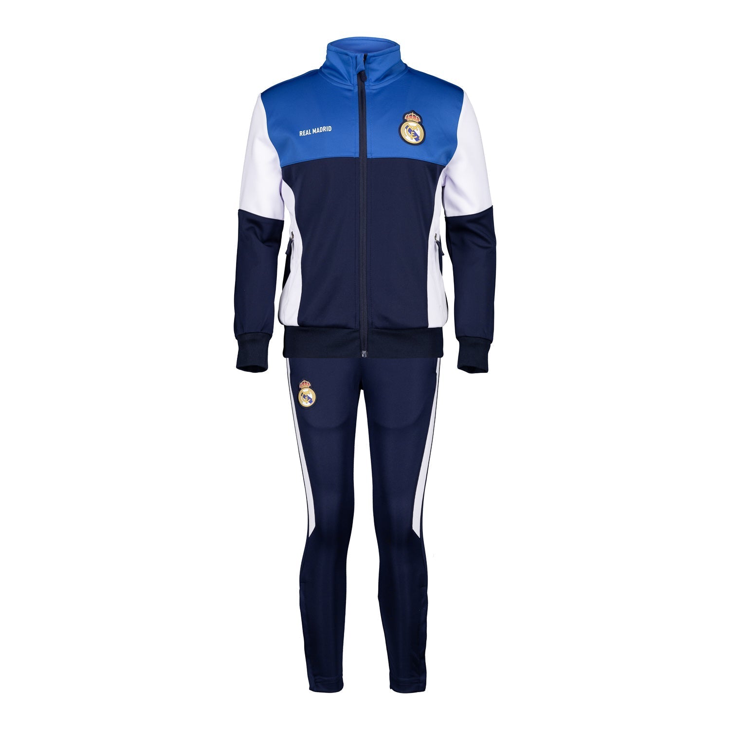 Real Madrid Kids Tracksuit Navy/White – Official Real Madrid Store