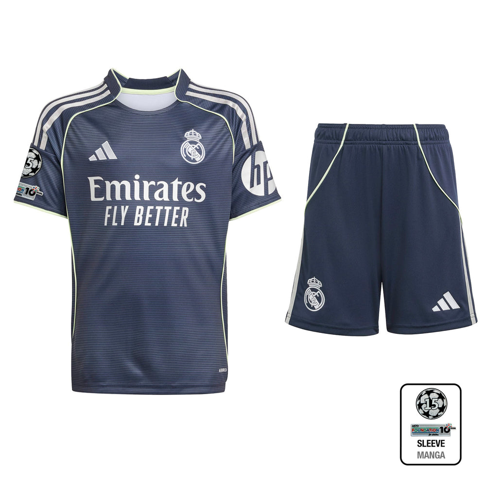 Conjunto Niños Segunda Equipación 25/26 Azul Marino