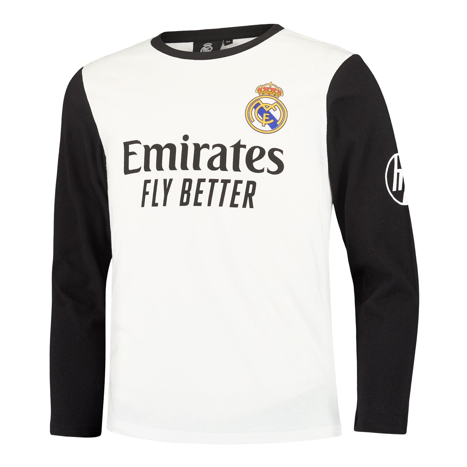 Pijama Algodón Infantil Blanco/Negro