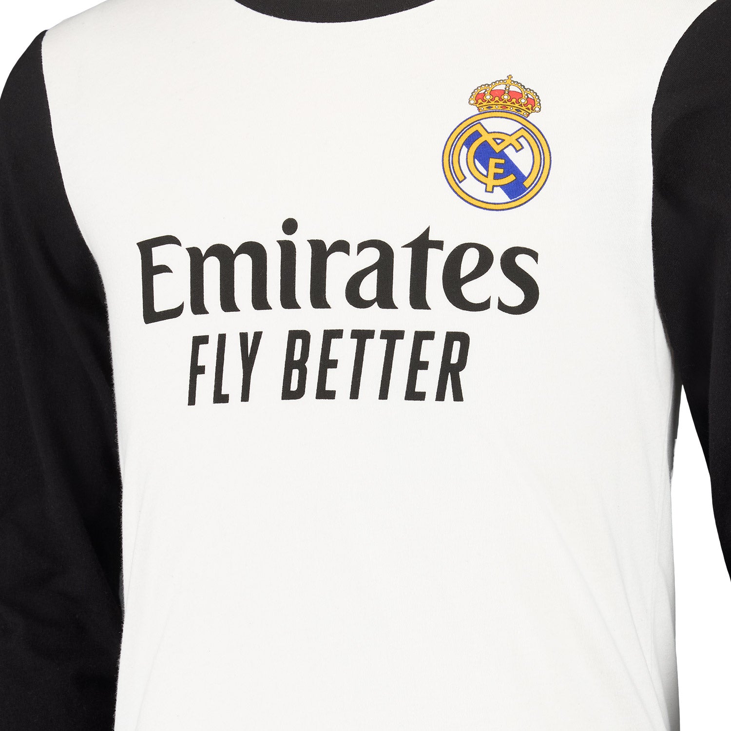 Pijama Algodón Infantil Blanco/Negro