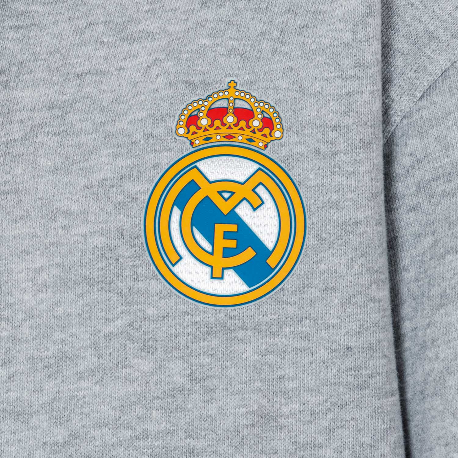 Kids Essentials Color Crest Full Zip Hoody Light Grey