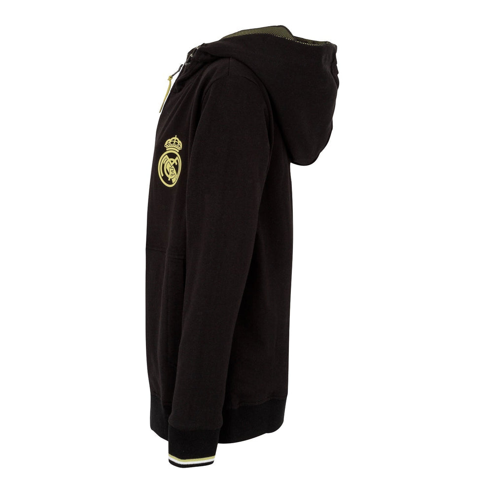 Kids Full Zip Hoody Black/Lime