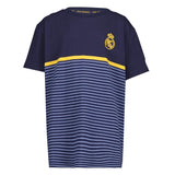 T-shirt enfant Kids on Tour Real Madrid rayures horizontales Jacquard