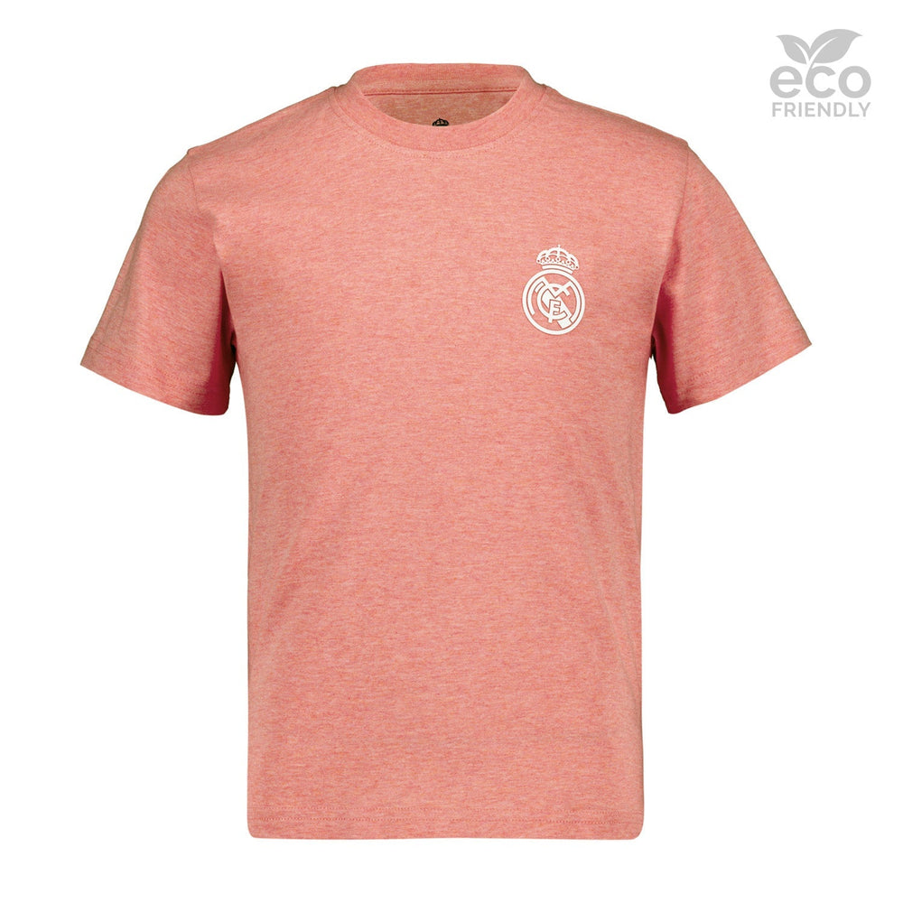 Kids ECO Essentials Real Madrid Color Crest T-Shirt Pink