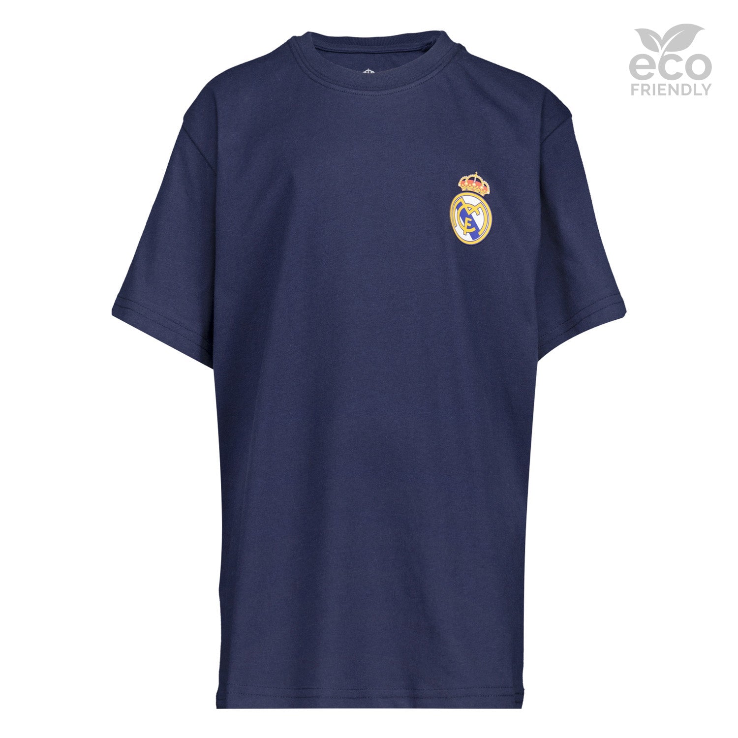 Kids ECO Essentials Real Madrid Color Crest T-Shirt Navy