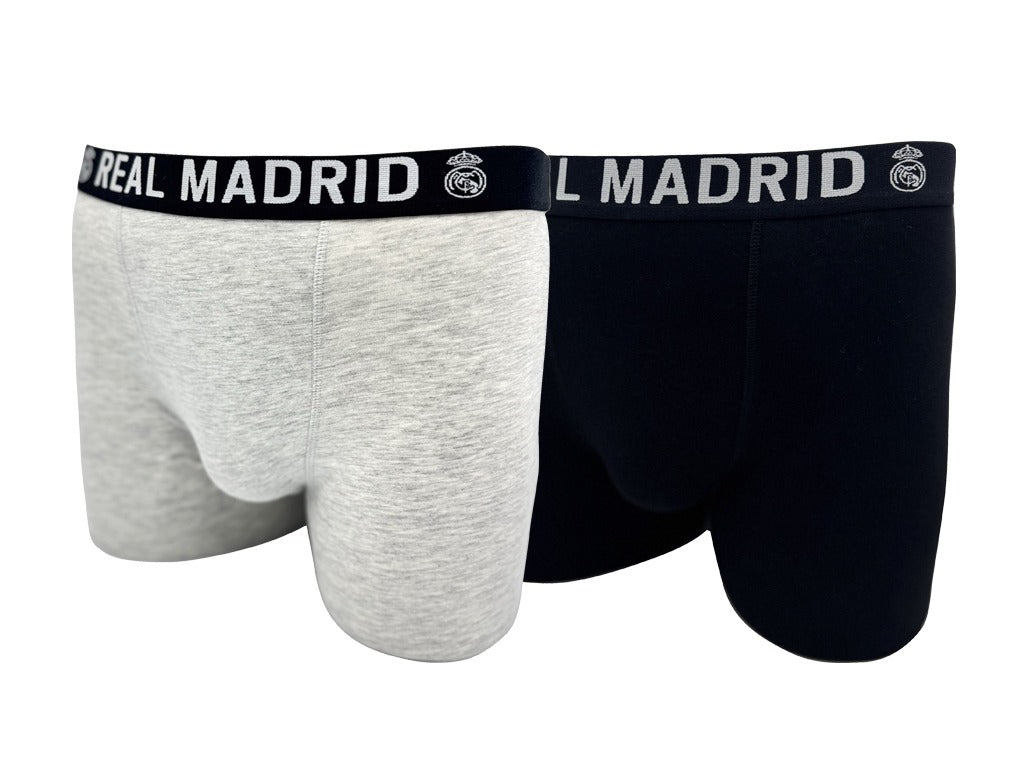 Youth 2 Pack Boxers Black/Grey