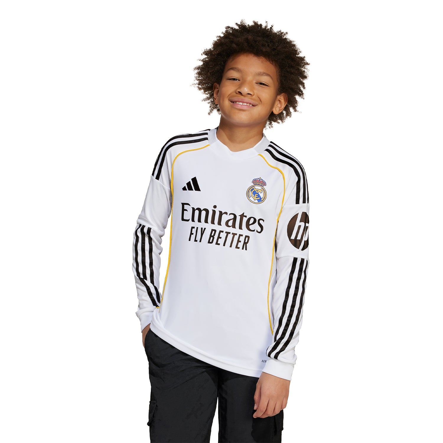 Kids Home Long Sleeve Jersey 25/26 White – Official Real Madrid Store