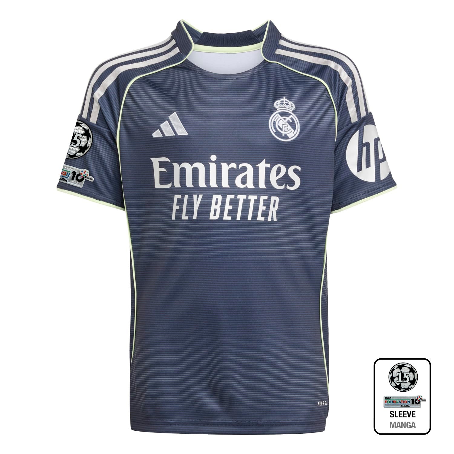 Camiseta Niño Segunda Equipación 25/26 Azul Marino