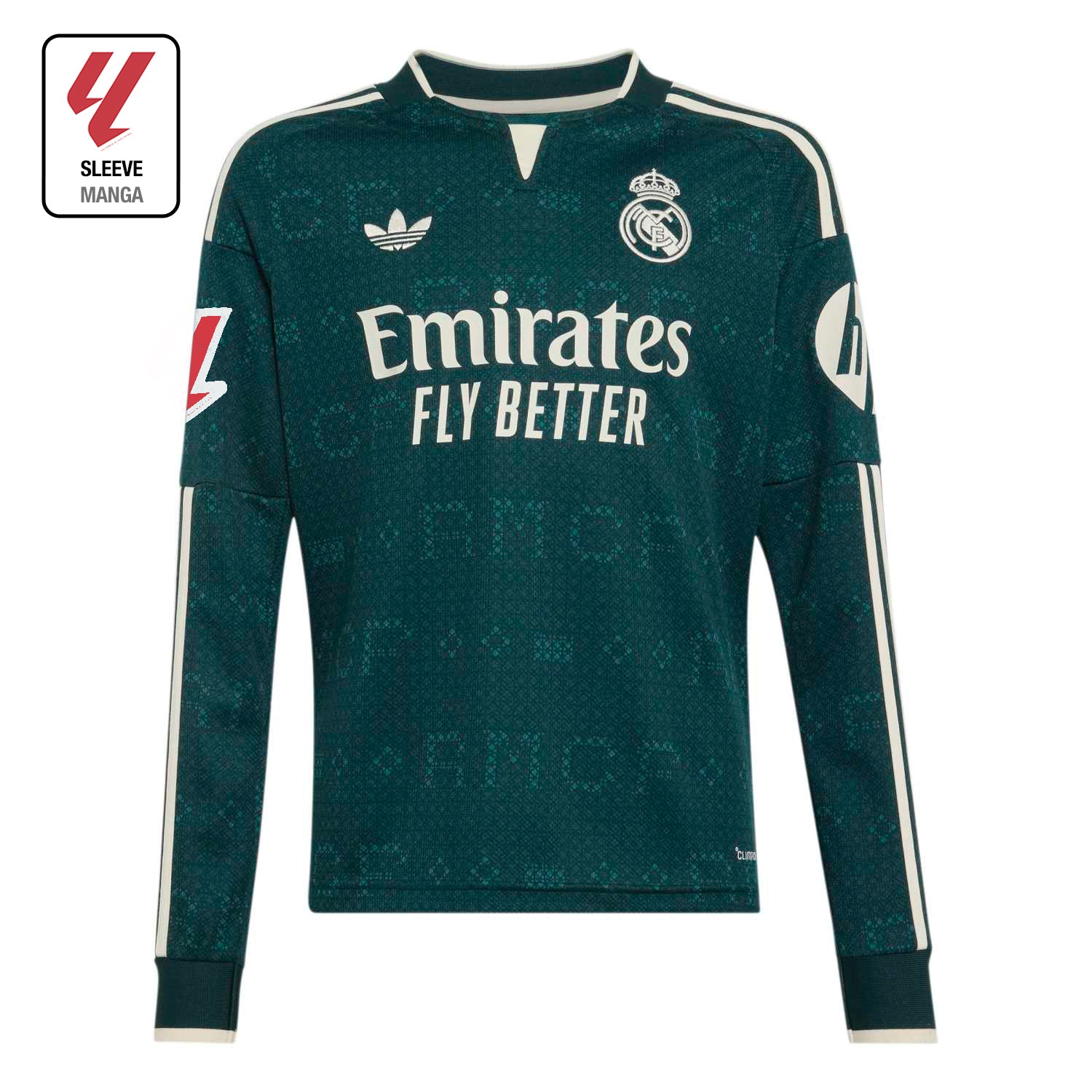 Camiseta Niño Manga Larga Segunda Equipación Verde 26/27