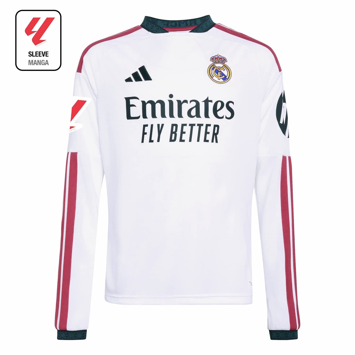 Youth Home Long Sleeve Jersey 26/27 White