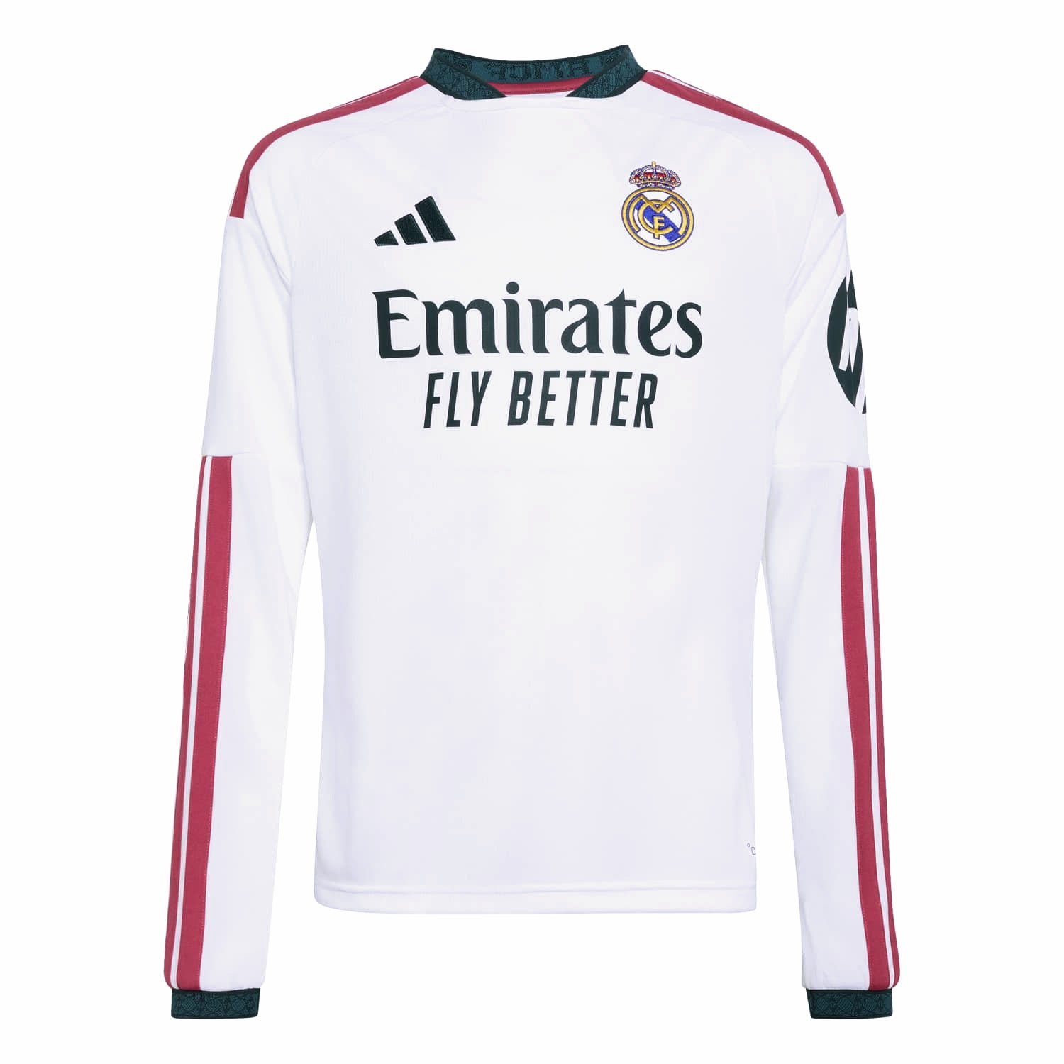 Youth Home Long Sleeve Jersey 26/27 White