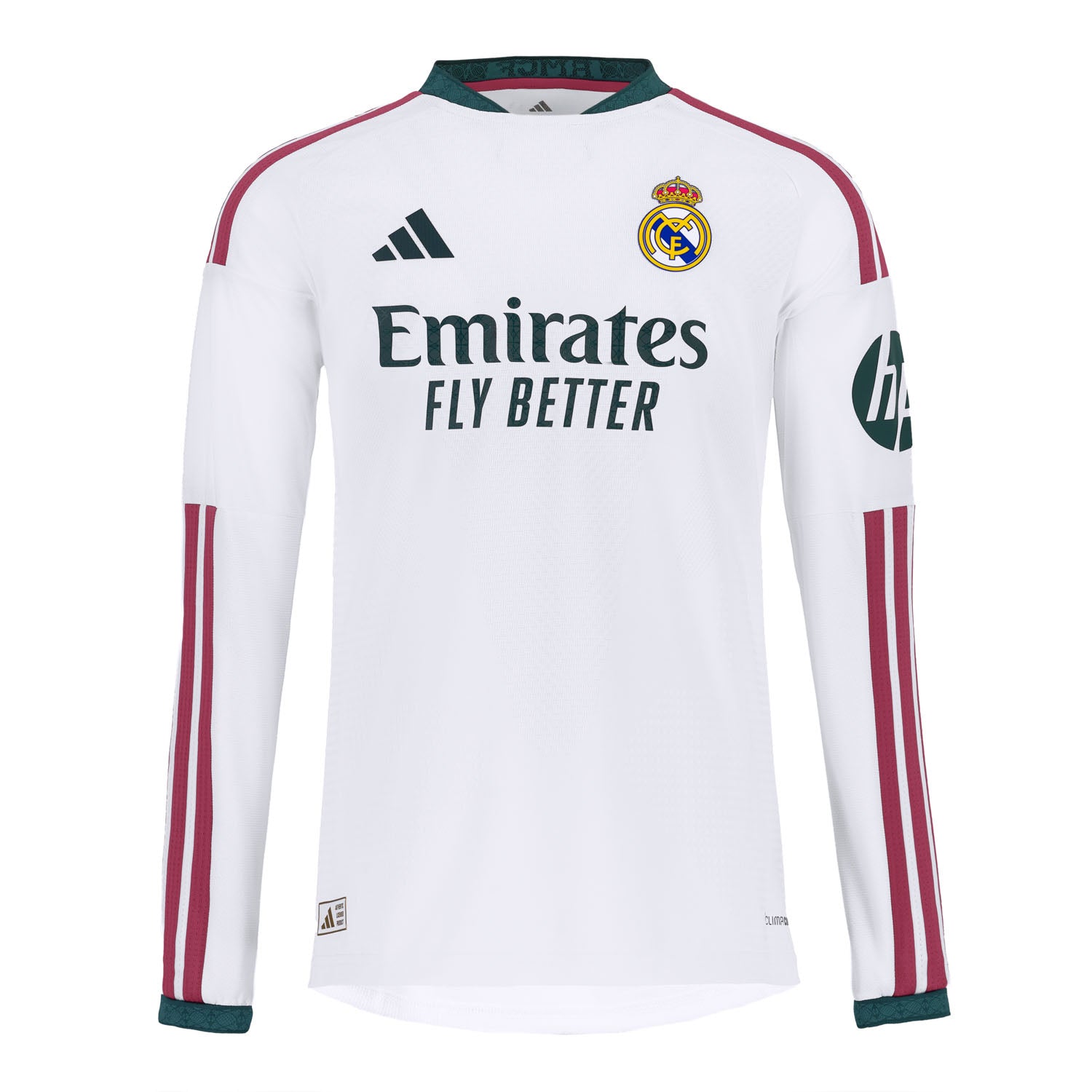 Camiseta Authentic Niño Manga Larga Primera Equipación Blanca 26/27