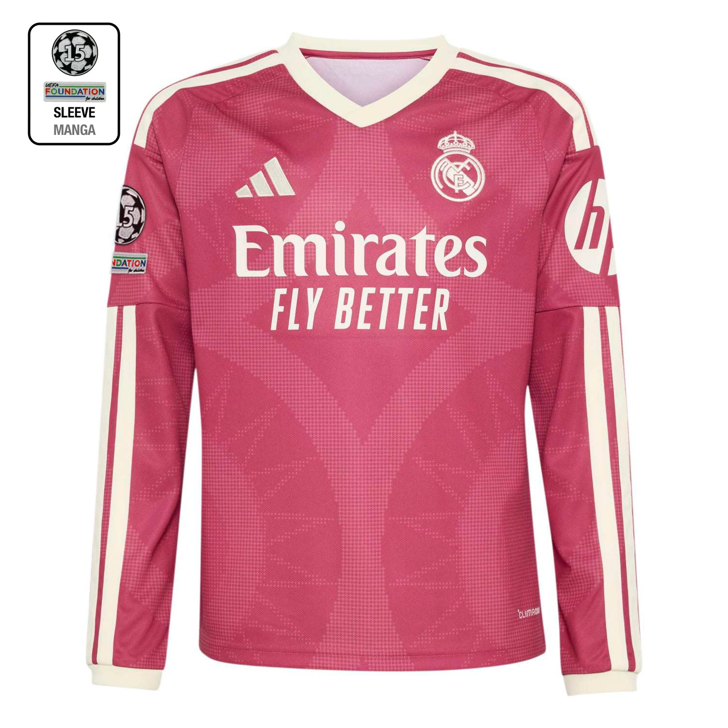Youth Third Jersey Long Sleeve Pink 26/27
