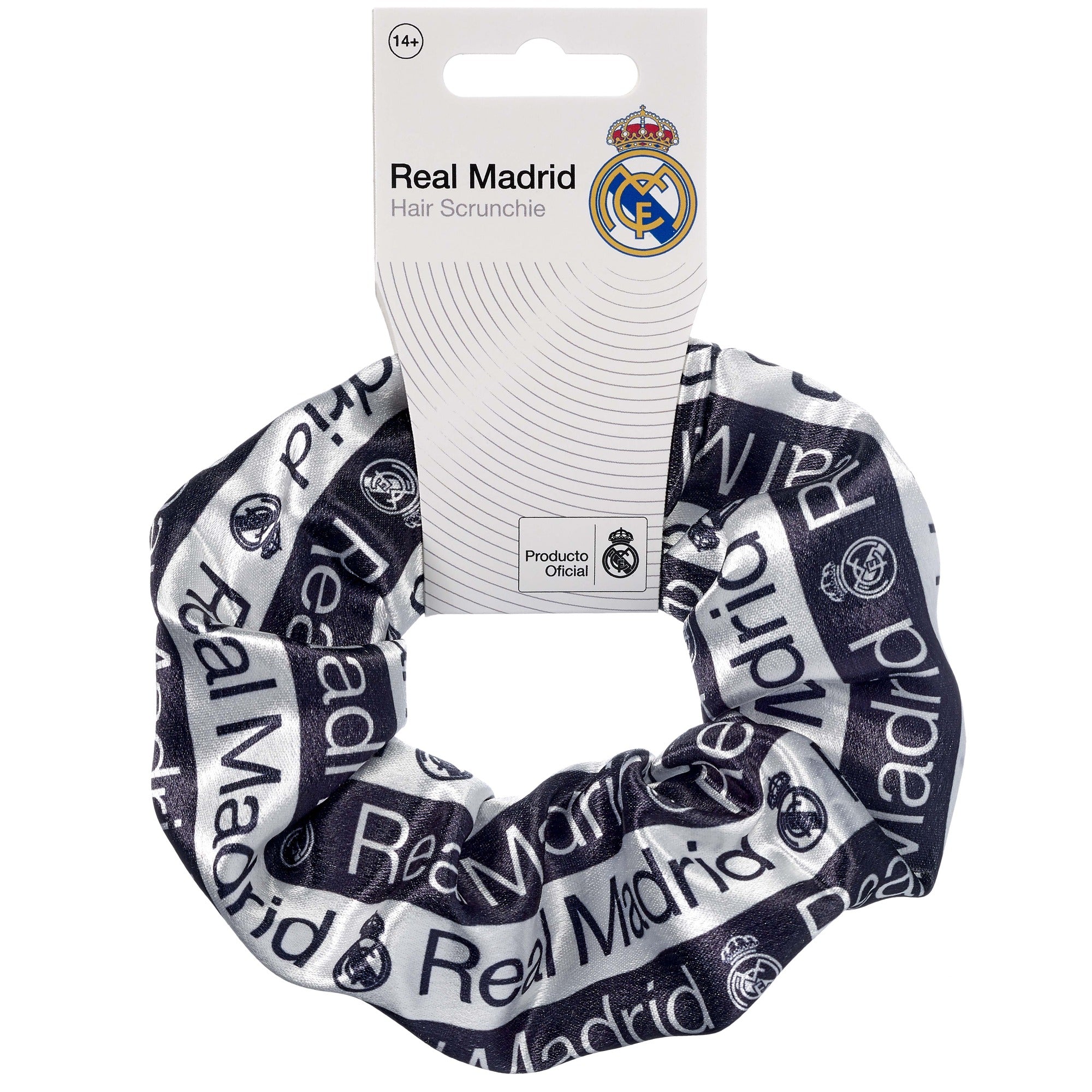 White/Black Hair Scrunchie – Official Real Madrid Store