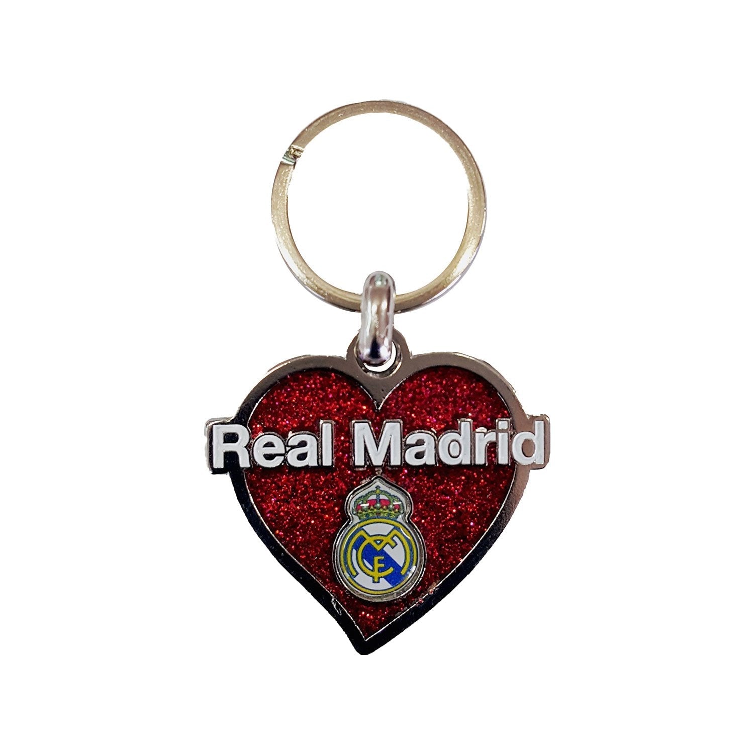 Real Madrid Heart Keyring